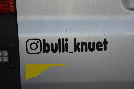 Instagram Aufkleber mit personalisiertem Namen - Vinyl Folie