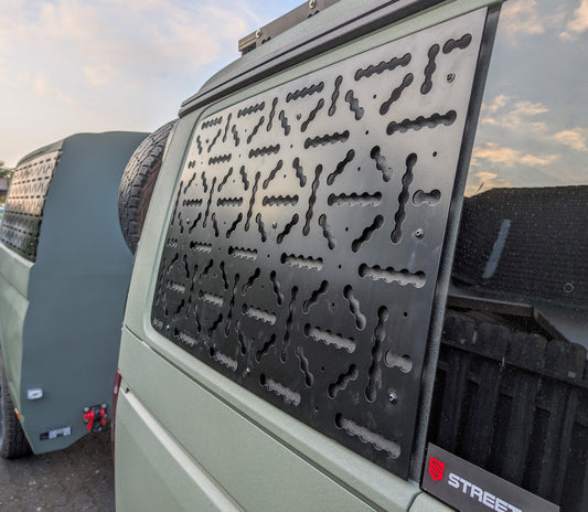 Geräteträger Montageplatte Seitenscheibe - VW T5 T6 Transporter KR