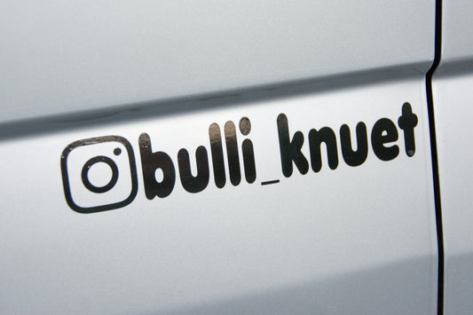Instagram Aufkleber mit personalisiertem Namen - Vinyl Folie
